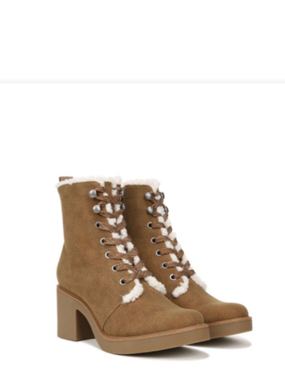 NWT LifeStride Heels LifeStride | Rhodes Cozy Boot Sherpa Lined Suede Leather